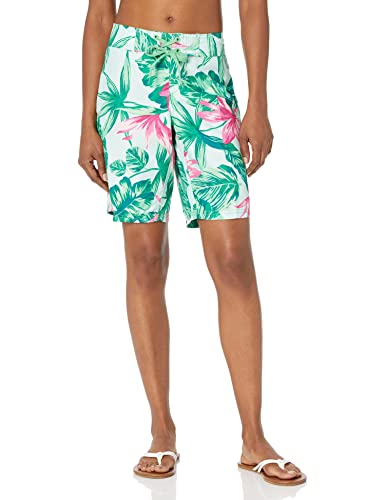 Kanu Surf Damen UPF 50+ Active Printed Swim and Workout Board Short Boardshorts, Hayley Green, 36 von Kanu Surf