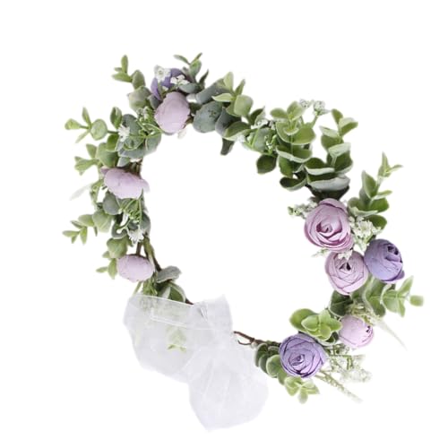 Brautblume für Hochzeit, Blumengirlanden, Haarkranz, Blumenkranz, Blumenstirnbänder, Blumenstirnbänder für Damen von Kaohxzklcn