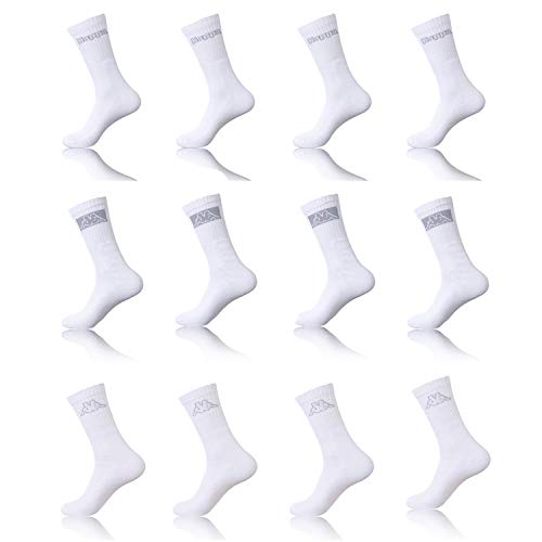 Kappa 12 Paar Tennissocken Weiß Herren 43/46 von Kappa