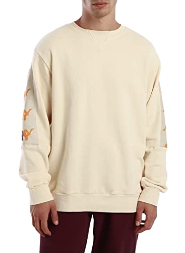 Kappa Herren 222 Banda 10 Eniko Sweatshirt, Beige Naturale/Orange Blazing, XL von Kappa