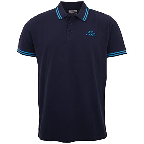 Kappa Herren Kurzarm Poloshirt STYLECODE: 709361 Aleot Men Poloshirt I Dress Blues I 3XL von Kappa