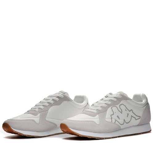 Kappa Herren Logo KOMAYA Laufschuh, White-Grey Vapor, 43 EU von Kappa