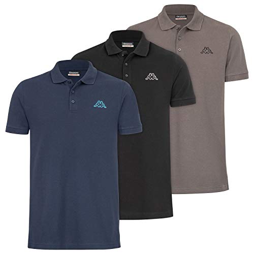 Kappa Herren Polo VELEOT 3 Polo Shirt 3er-Pack s/s 707408-18-0201 XXXXXL von Kappa