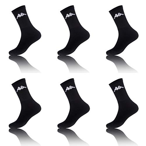 Kappa Herren Sportsocken KAP/AM/TNX6 (6er Pack), Schwarz, 43/46 von Kappa