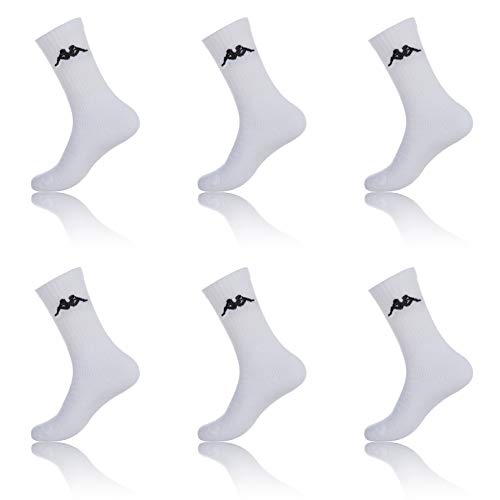 Kappa Herren Sportsocken KAP/AM/TNX6 (6er Pack), Weiß, 43/46 von Kappa