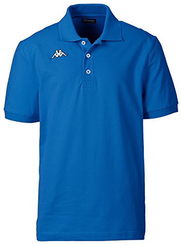 Kappa Poloshirt Kurzarm, sportlich Elegantes Polo für Herren, Polohemd aus 100% Baumwolle, Herrenbekleidung, Royalblau, Gr. M von Kappa