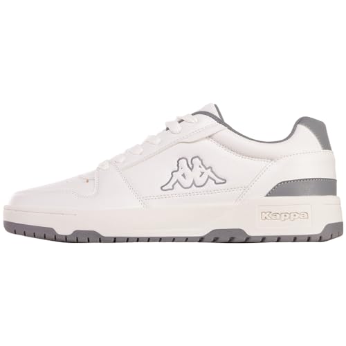 Kappa STYLECODE: 243405 CODA Low Unisex Sneaker, White/Grey, 41 EU von Kappa