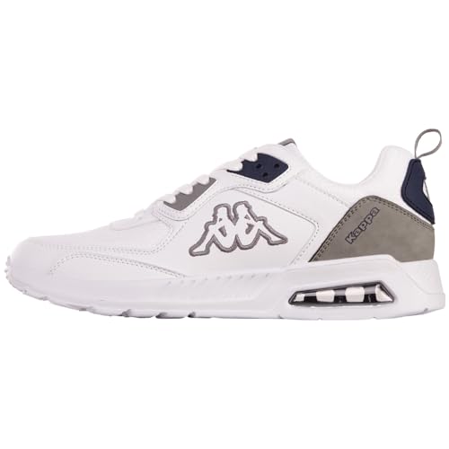 Kappa STYLECODE: 243415 Queens Unisex Sneaker, White/Navy, 45 EU von Kappa