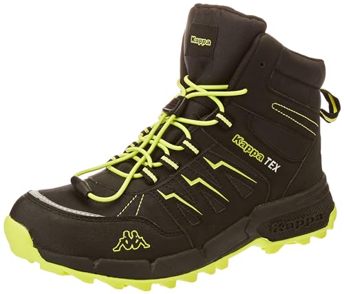 Kappa Unisex Kinder Stylecode: 261065t Boxford Mid Tex T Sneaker, Black Lime, 40 EU von Kappa