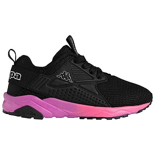 Kappa - San Puerto BB Sneaker für Babys, Schwarz, Grau, Silber, Rosa, Fuchsia, 22 EU von Kappa