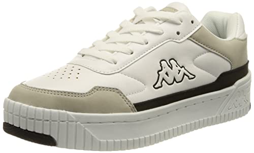 Kappa Unisex Ayce Sneaker, White Grey, 40 EU von Kappa