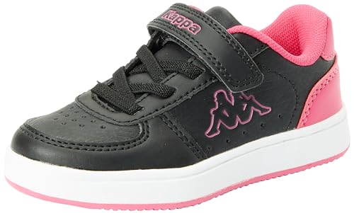 Kappa Unisex Baby Malone Sneaker, Schwarz/Rosa, 26 EU von Kappa