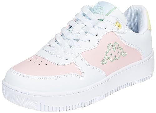 Kappa Herren Logo Maserta Gymnastikschuh, Weiß Pink Lt, 37 EU von Kappa