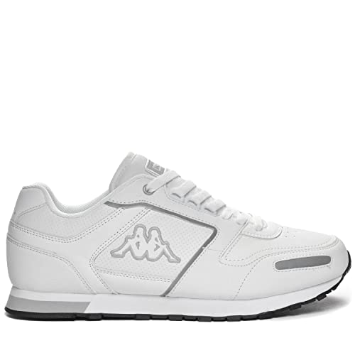 Kappa Unisex Logo Voghera 5 Gymnastikschuh, Bianco White Grey Lt, 45 EU von Kappa