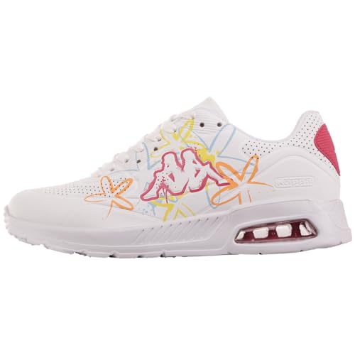 Kappa Unisex STYLECODE: 243306FL Harlem EMB FL Women Sneaker, White/Multi, 40 EU von Kappa