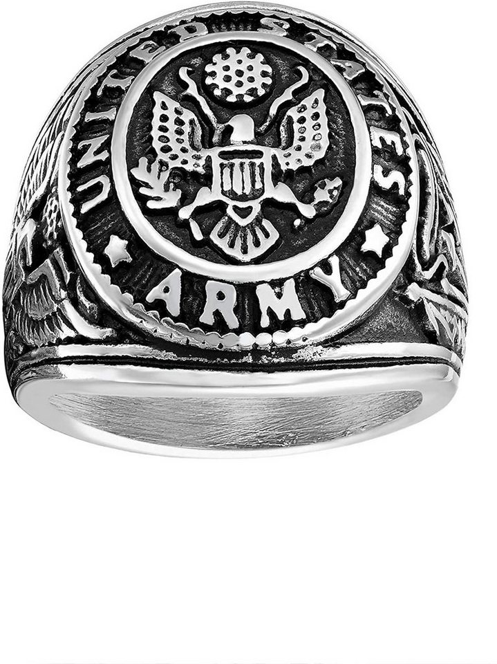 Karisma Fingerring Karisma Männer Edelstahl 316L Ring - USA Militär Adler - Untited States Army- RHC4003 - 65 (20.7) von Karisma