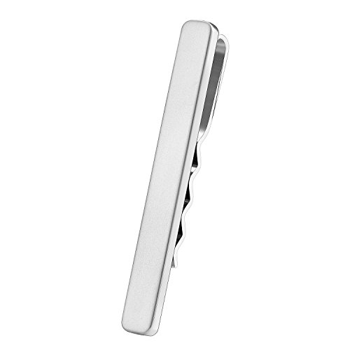 Drops Karisma Hochwertige Herren Edelstahl 316L Krawattennadel/Krawattenklammer/Tie Clip Farbwahl KTC201.Silber von Drops