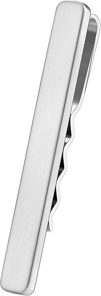 Karisma Krawattennadel Karisma Hochwertige Herren Edelstahl 316L Krawattennadel, Krawattenklammer/Tie Clip Farbwahl KTC201 - Silber von Karisma