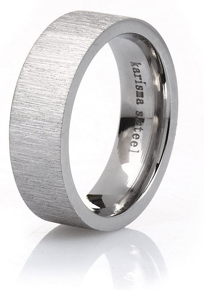 Karisma Trauring Karisma Edelstahl Ring Ehering - Trauring - Freundschaftsring - Silber Look JZ36487 - 57 (18.1) von Karisma