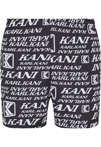 Karl Kani Herren KM241-055-1 Retro Embro Swim Shorts XL Black/White Karl Kani Herren KM241-055-1 Retro Embro Swim Shorts XL Black/White von Karl Kani