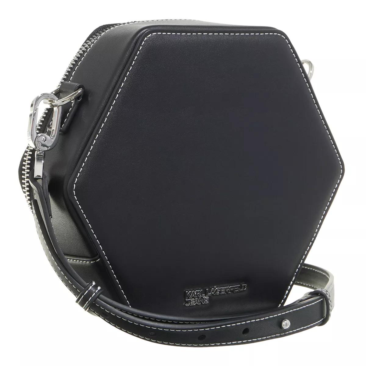 Karl Lagerfeld Jeans Crossbody Bags - Hexagon Crossbody - Gr. unisize - in Schwarz - für Damen von Karl Lagerfeld Jeans