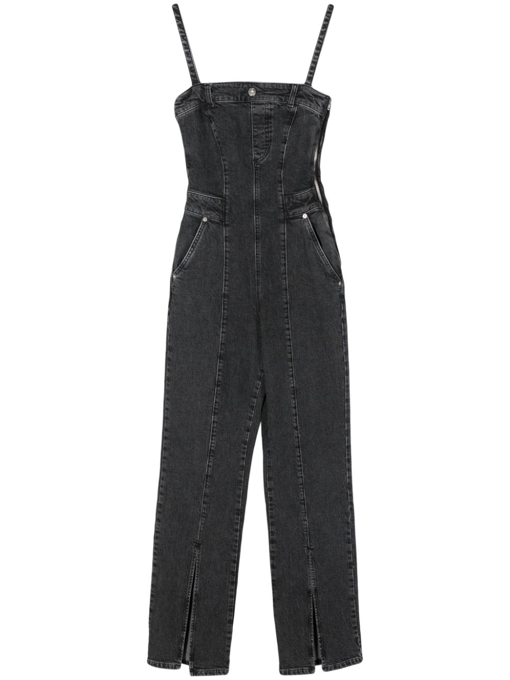 Karl Lagerfeld Jeans KLJ Bootcut-Jumpsuit aus Denim - Grau von Karl Lagerfeld Jeans