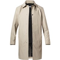 KARL LAGERFELD Herren Mantel beige Baumwolle unifarben von Karl Lagerfeld