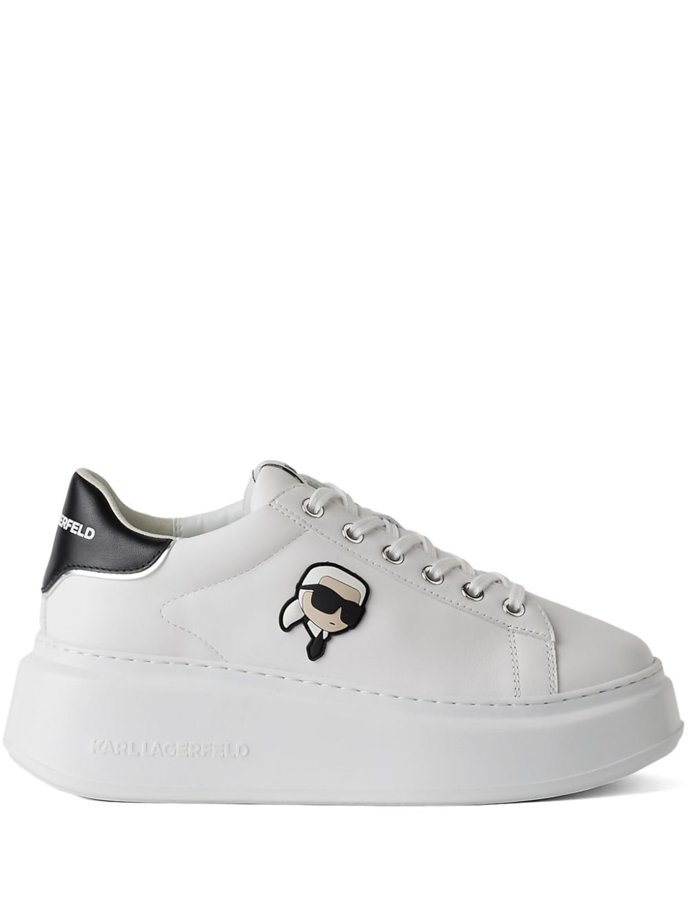 Karl Lagerfeld Anakarpi Sneakers mit Logo-Patch - Weiß von Karl Lagerfeld