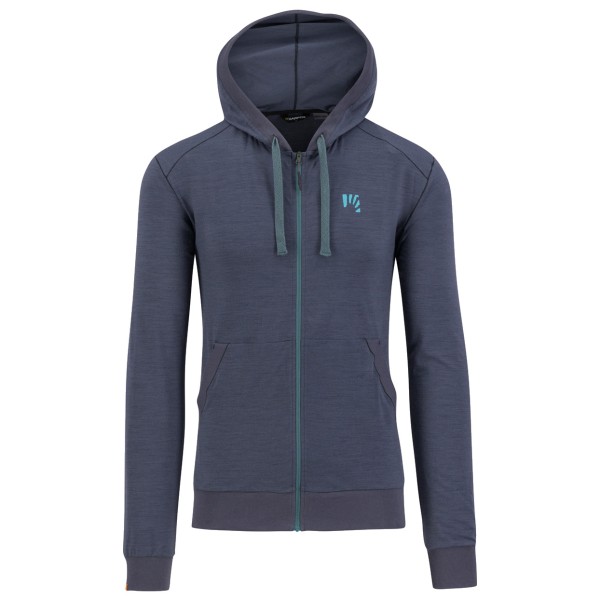 Karpos - Coppolo Merino Full Zip Hoodie - Merinohoodie Gr L blau von Karpos