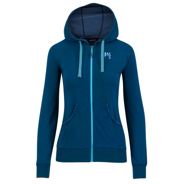 Karpos - Women's Coppolo Merino Full Zip Hoodie - Merinohoodie Gr S blau von Karpos