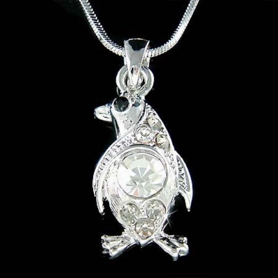 Zierliche Swarovski-Kristall-Pinguin-Halskette Für Mädchen, Schmuck, Beste Freundin, Weihnachten, 12., 13., 14., 15. Geburtstag, Geschenk von Kashuen