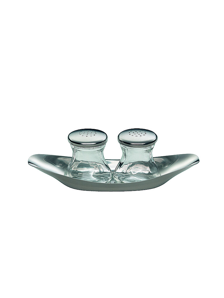 WMF Salz- und Pfefferstreuer 3-tlg. Edition Prof. Wagenfeld Glas / Cromargan silber WMF Salz- und Pfefferstreuer 3-tlg. Edition Prof. Wagenfeld Glas / Cromargan silber von Kastner & Öhler DE/AT