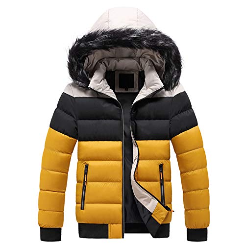 Wellensteyn Jacke Herren Regenjacke Lederjacke Wintermantel WinterHerren Skijacke Atmungsaktiv Warm Gefüttert Winterjacke mit Abnehmbarer Kapuze Snowboardjacke Wasserdicht Outdoorjacke von Kavitoz