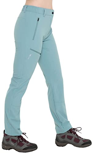 Kaymountain Damen Trekking Wander Outdoor Hose Sevilla Classic Light lang Blue Grey 38 von Kaymountain