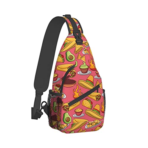 Cross-Brusttasche, Diagonal Taco Running Fanny Pack Gürteltasche mit verstellbarem Riemen für Damen und Herren, freihändige Geldbörse, Hüfttasche von KazUp