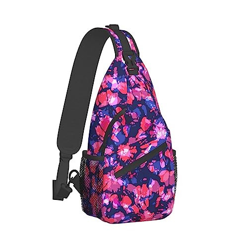 Cross-Brusttasche, Diagonal Trippy Art Running Fanny Pack Gürteltasche mit verstellbarem Riemen für Damen und Herren, freihändige Geldbörse, Hüfttasche von KazUp