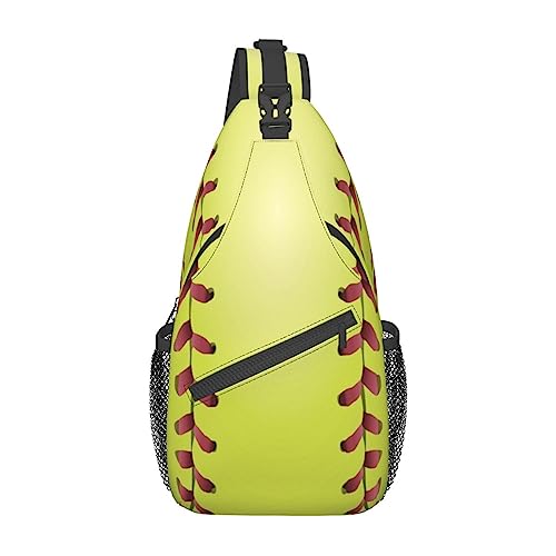 Cross-Brusttasche, diagonal, Softball, Laufen, Gürteltasche, Gürteltasche mit verstellbarem Riemen, für Damen und Herren, freihändige Geldbörse, Hüfttasche von KazUp