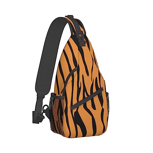 Cross-Brusttasche, diagonal, modisches Tiger-Tier-Lauf-Fanny-Pack, Gürteltasche mit verstellbarem Riemen für Damen und Herren, freihändige Geldbörse, Hüfttasche von KazUp