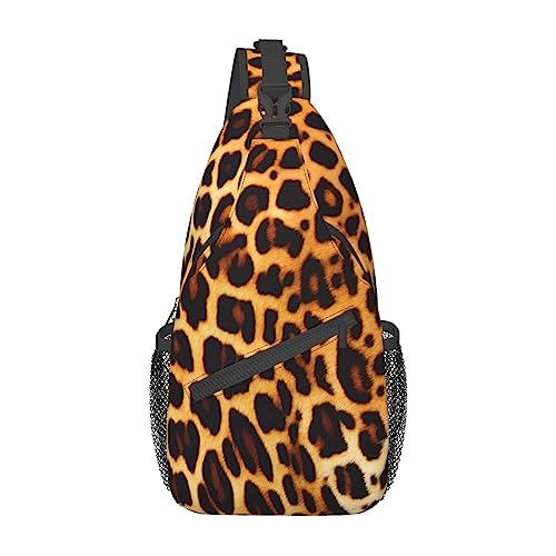 Cross-Brusttasche, diagonale Streifen auf Leoparden, Laufen, Gürteltasche, Gürteltasche mit verstellbarem Riemen, für Damen und Herren, freihändige Geldbörse, Hüfttasche von KazUp