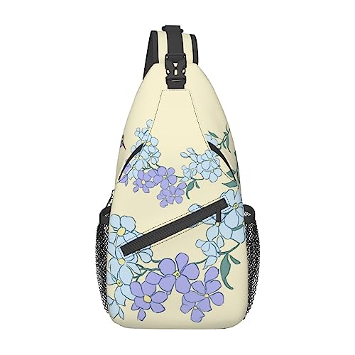 Cross-Brusttasche, diagonale frische Orchideen, Laufen, Gürteltasche, Gürteltasche mit verstellbarem Riemen, für Damen und Herren, freihändige Geldbörse, Hüfttasche von KazUp