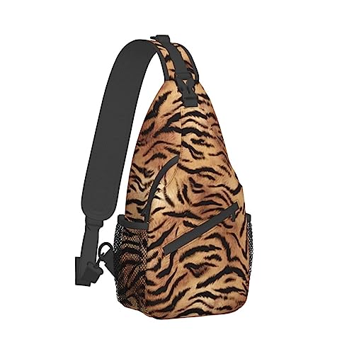 Cross-Brusttasche, diagonaler Tiger, Running Fanny Pack, Gürteltasche mit verstellbarem Riemen, für Damen und Herren, freihändige Geldbörse, Hüfttasche von KazUp