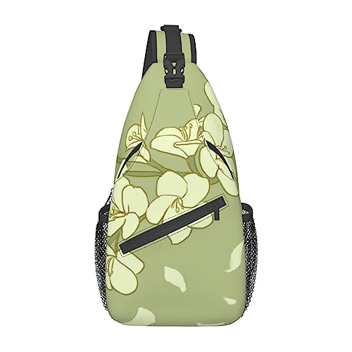 Kreuz-Brusttasche, diagonales Cartoon-Begonia-Lauf-Fanny-Pack-Gürteltasche mit verstellbarem Riemen für Damen und Herren, freihändige Geldbörse, Hüfttasche von KazUp