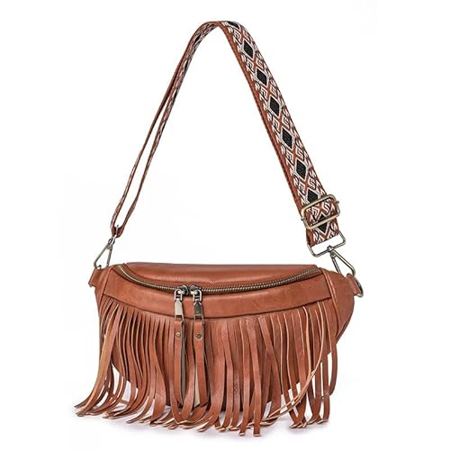 Kcomotee Damen Umhängetasche-Umhängetasche Damen Klein Bauchtasche-Crossbody Bag Damen Handytasche zum Umhängen, Leder Umhängetasche mit Breitem Schultergurt Stylisch Damen Handytasche von Kcomotee