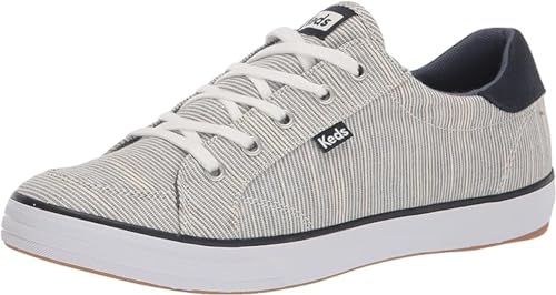 Keds Center III Damen-Sneaker mit Schnürung, Marineblau gestreift, 10 von Keds