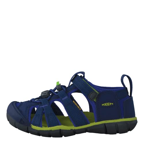 KEEN, Unisex Kinder Seacamp 2 CNX Sandalen , Blue Depths Chartreuse , 36 EU von KEEN