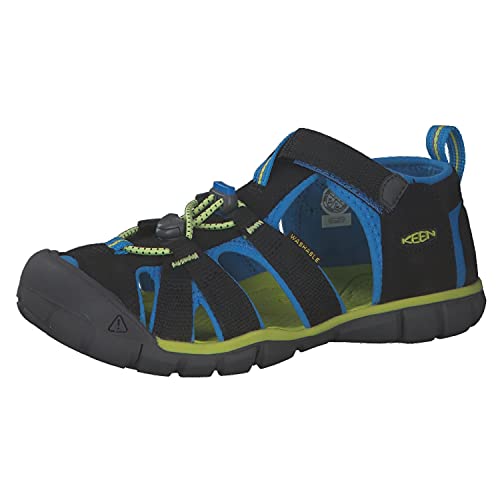 KEEN, Unisex Kinder Seacamp 2 CNX Sandalen , Black Brilliant Blue , 29 EU von KEEN