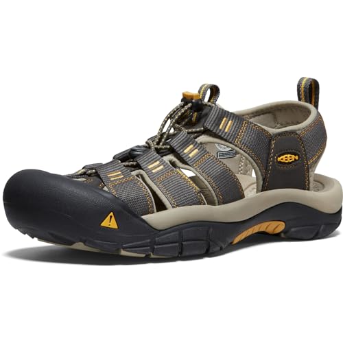 Keen Herren Newport H2 Sandalen Trekking-& Wanderschuhe, Grün (Raven/Aluminum), 42.5 EU von KEEN