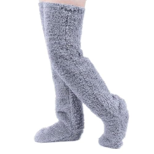 Niedliche Pfotensocken-Hausschuhe,SnugglePaws Sock Slippers,Snuggle Paws Sock Slippers,Warme Stoppersocken Rutschsichere Hausschuhe Dicke Socken Winter Hüttensocken,Warme Stiefel Schuhe (Hellgrau) von Keeplus