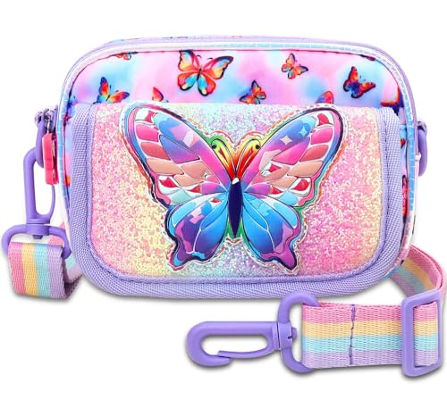 Kejea Einhorn-Geschenke für Mädchen – Einhorn-Geldbörse, Mädchen, Crossbody-Taschen für kleine Mädchen, niedliche Geldbörse für Teenager, Regenbogen 8, Modern von Kejea