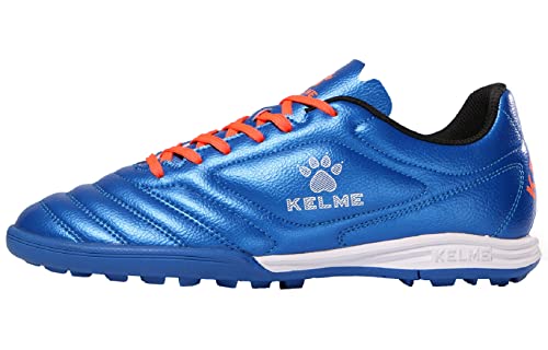 Kelme Fußballschuhe Herren Athletics TF Innenbereich Fußballschuhe Erwachsene Jungen Trainingsschuhe Professionelle Turf Futsal Football Schuhe Unisex blau 44 von Kelme